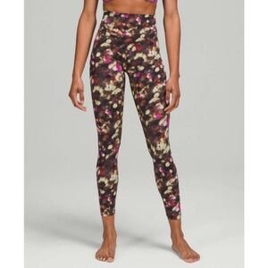 Lululemon Soft Focus Splatter Green Align High Rise with Pockets Legging…